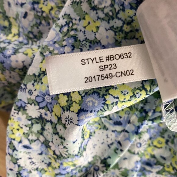 J. Crew Liberty Palermo Smocked Waist Mini Dress Thorpe Hill Small NWT DR-1250 - Picture 15 of 15